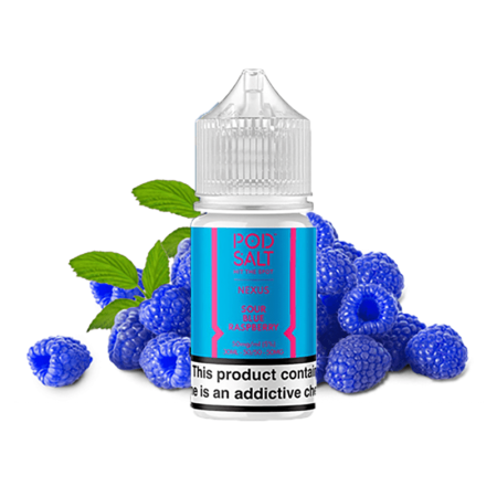 سالت نیکوتین پاد سالت تمشک آبی ترش Pod Salt Sour Blue Raspberry Saltnic (30ml)