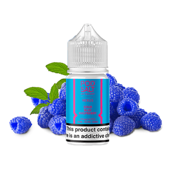 سالت نیکوتین پاد سالت تمشک آبی ترش Pod Salt Sour Blue Raspberry Saltnic (30ml)